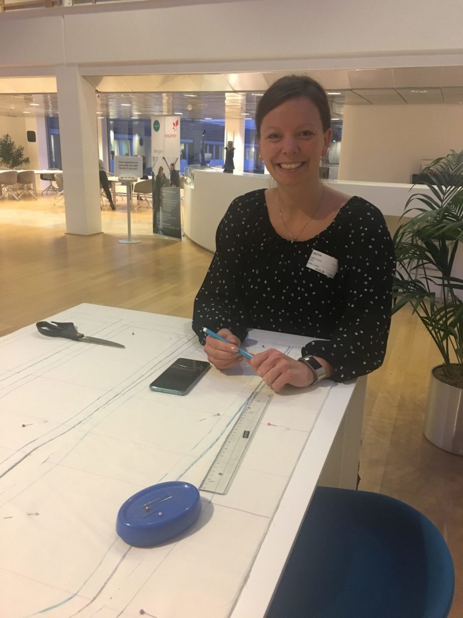 Sy med Kathrine-Lær å lage kjolemønster etter egne mål og figur