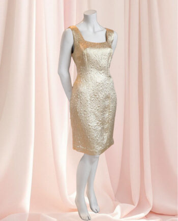 Madeline gold lamé dress, Kathrine Nørgård Signature Collection